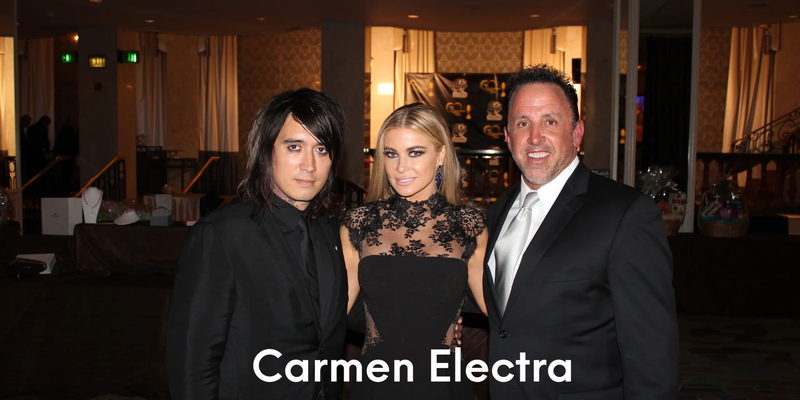 Devin Christopher with Carmen Electra.