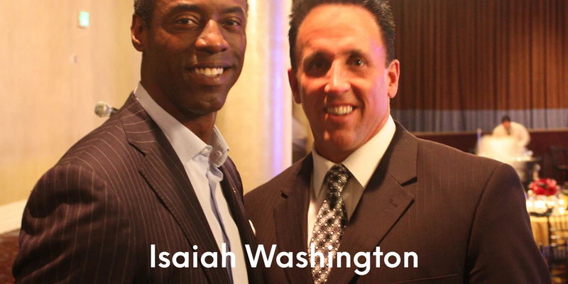 Devin Christopher with Isaiah Washington.