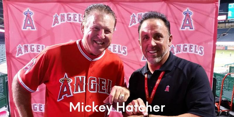 Devin Christopher with Mickey Hatcher.