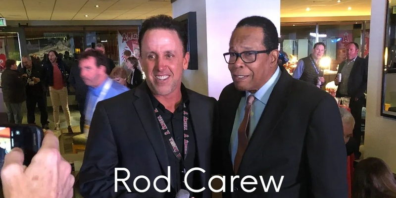 Devin Christopher with Rod Carew.